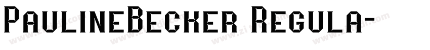 PaulineBecker Regula字体转换